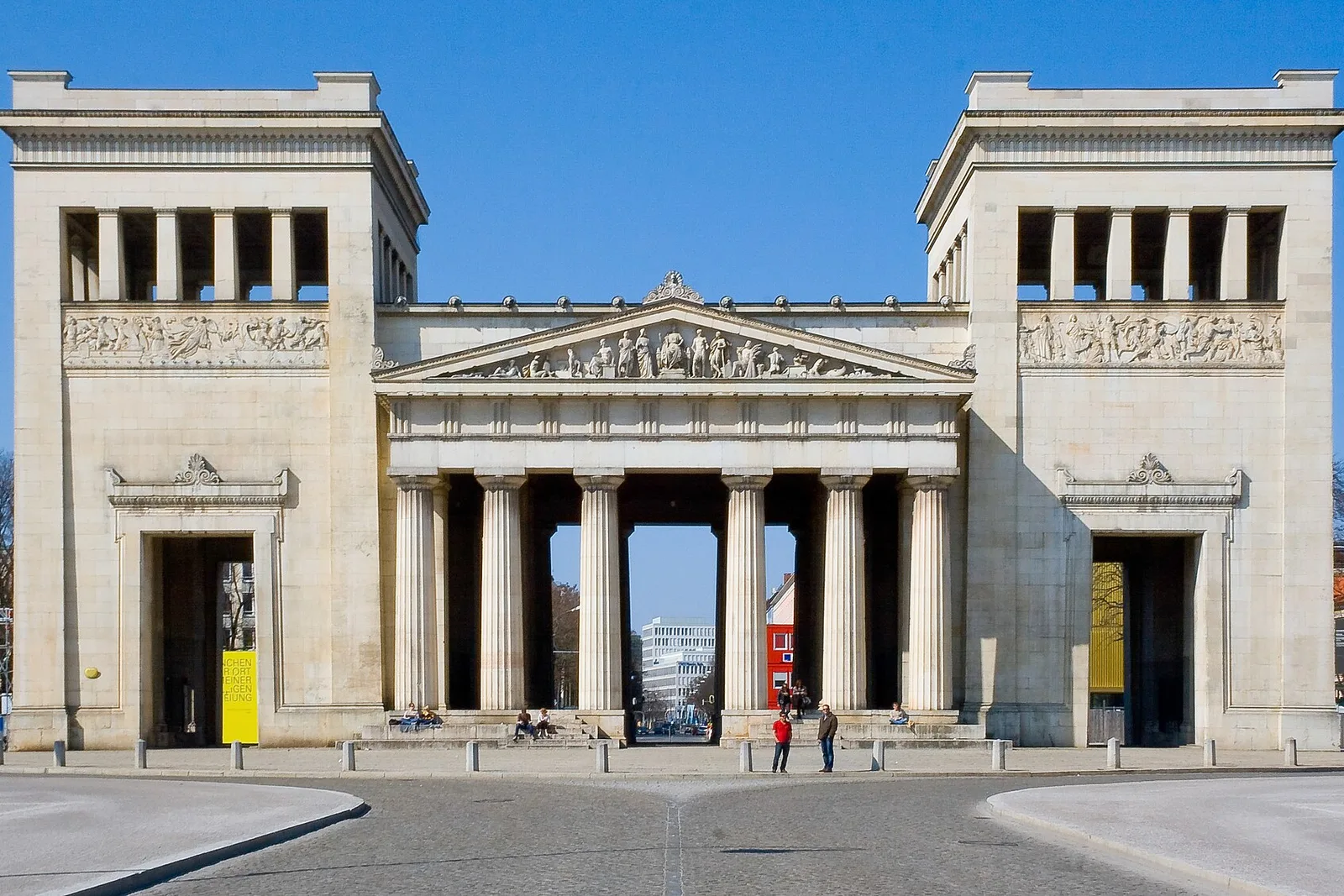 The Propylaea gateway on Königsplatz in Munich
